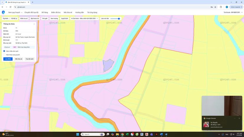 Bán đất view đẹp - tại ấp 1a  xã tân trạch - huyện cần đước 7272443