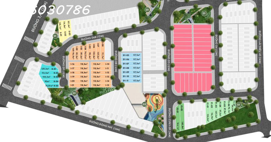 Bán lô f1-04 kdc nguyễn văn tiết lái thiêu  97,5m - giá chỉ 7280455