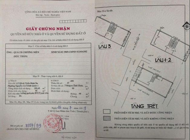 Chính chủ cần bán nhà tại  nguyễn cư trinh - quận 1 - tp hồ 7281573