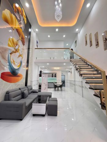 Nhà mới 2 tầng sát chợ thiếc hiệp thành quận 12 3pn  chỉ 7283728