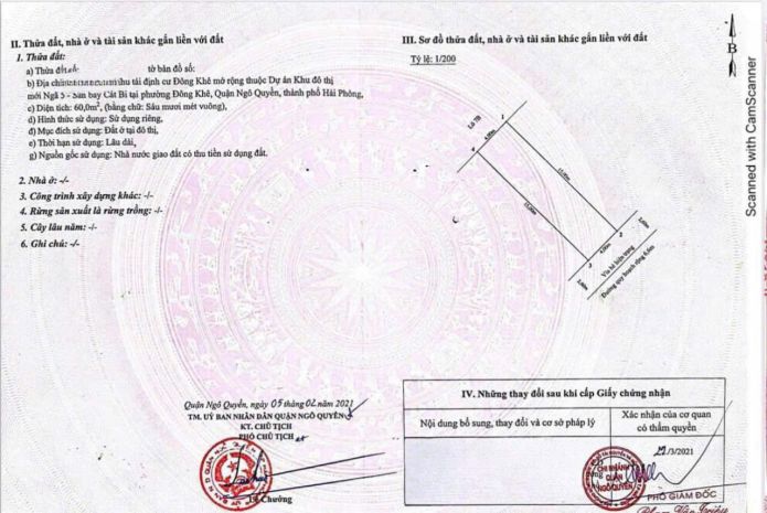 Đất phân lô cái hòm - lê hồng phong - 60m - đông nam - 7285556