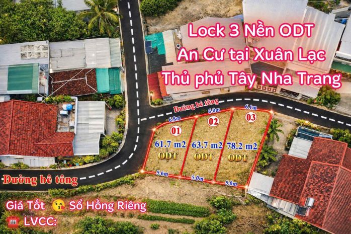 Mở bán 3lô  đồng xanh vĩnh ngọc cũ- phường tây nha trang 7286411