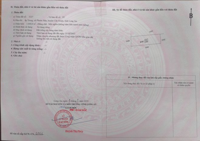 Bán đất nông nghiệp  đường bờ chùa, xã phước lý, huyện cần 7286867