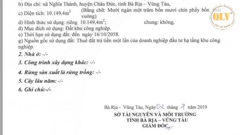 Bán 3 lô đất  kcn châu đức, nghĩa thành, bà rịa - vũng tàu 7289552