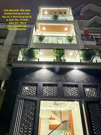 Cần bán mặt tiền kinh doanh đường số 4 liên khu 45, p. bình 7291489