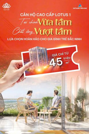 Mở bán chung cư lotus 1  trung tâm tp. bắc giang  ưu đãi 7291758