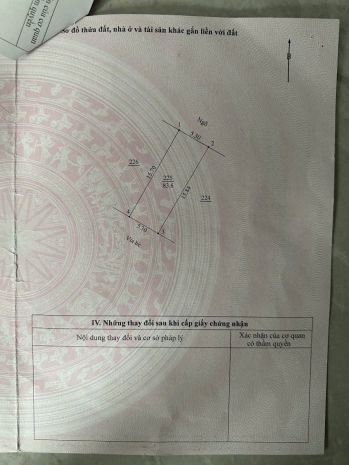 Cc cần bán lô đất 83,6m, dịch vụ trạm trôi, phân lô, ô tô 7301791