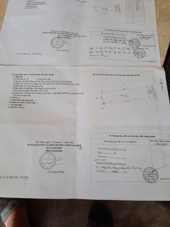 Cần tiền thanh lý gấp đất tại tân châutây ninh giá chỉ 3.5 7304191