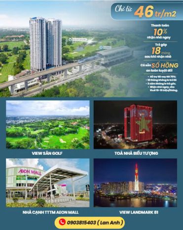 Bán căn hộ chung cư the emerald golf view, tphcm - sổ đỏ chí 7304369