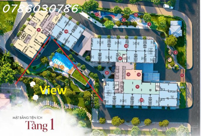 Bán căn hộ 2pn fresia view nội khu hồ bơi giá chỉ 1,82 tỷ, 7304671
