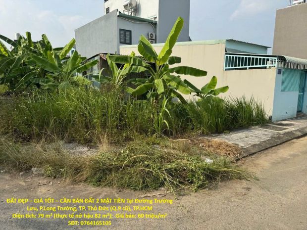 Đất đẹp  giá tốt  cần bán đất 2 mặt tiền tại đường trường 7306256