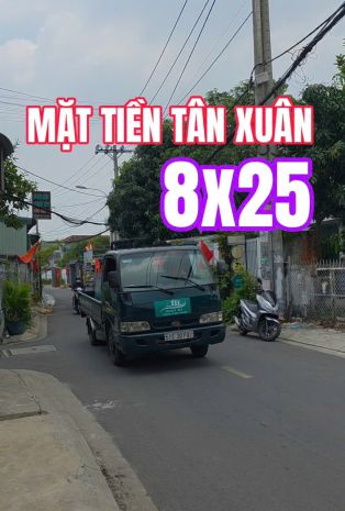 Mặt tiền tân xuân  gần lê thị hà 150m  2 lô ngang 8m 7307764