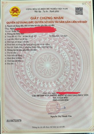 Bán đất giá cực tốt  xuân hòa, phú thọ 7309012