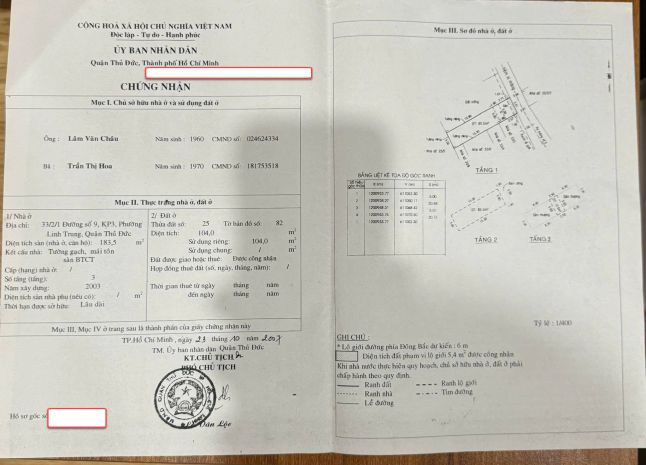 Bán nr, 3321 đường số 9, 104m2, 8pn, 4wc, giá 9 tỷ thu về, 7309363