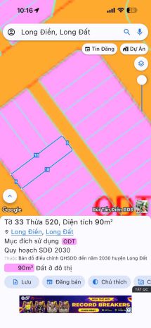 Vị trí đẹp - giá tốt - bán đất thổ cư long điền  long đất 7312906