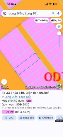 Vị trí đẹp - giá tốt - bán đất thổ cư long điền  long đất 7312907