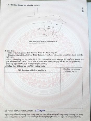 Duy nhất 1 căn. hơn 9 tỷ ngọc lâm 35m x 5t oto đỗ cửa ở 7313590