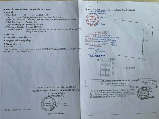 Nhà vườn 6.400m²  1.350m² thổ cư  đường xe tải xuân thới 7317818