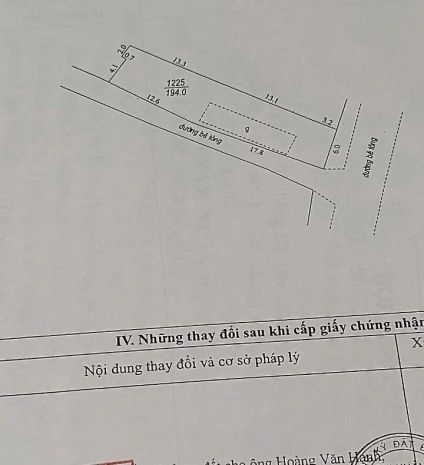 Bán lô đất 194m2 full thổ cư , đất 2 mặt tiền tại thôn biển 7320295