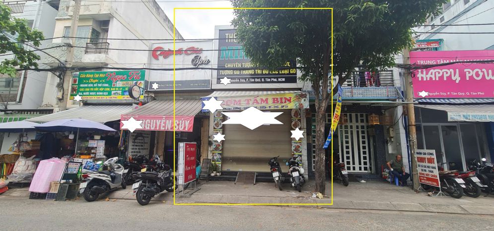 Cho thuê nhà mặt tiền chợ tân hương q.tân phú 90m², 16triệu 7328955