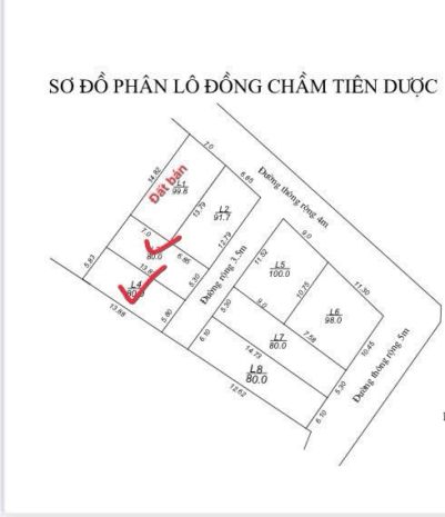 Chỉ 1xx tỷ có 80m² tại đồng lạc - tiên dược - sóc sơn. giá 7329133