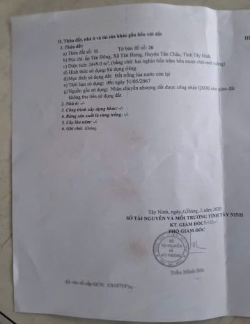 Đất mặt tiền tân châu tây ninh giá 3.5 tỷ 7331031