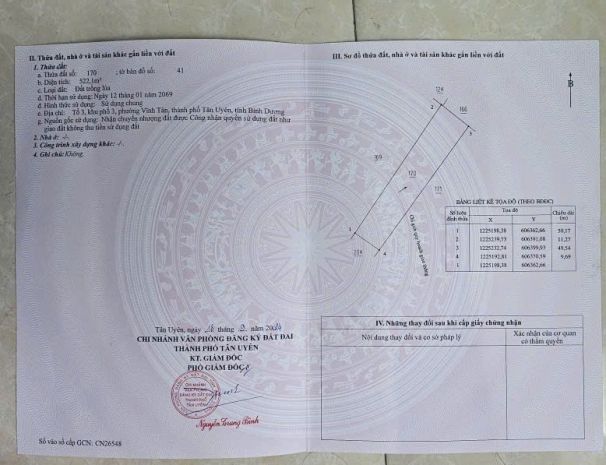 Đất đẹp  giá tốt   chính chủ cần bán gấp tại xã vĩnh tân, 7332516