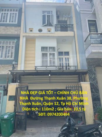 Nhà đẹp giá tốt  chính chủ bán nhà phường thạnh xuân, quận 7334236