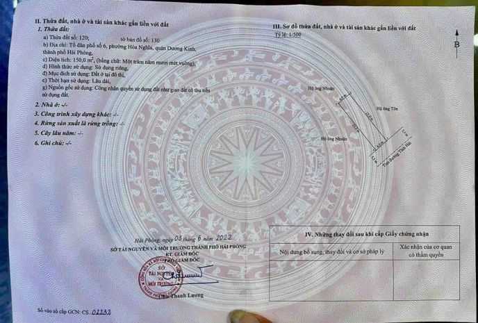 Lô đất 150m2 mặt đường tĩnh hải view sông cực thoáng - zalo 7336975