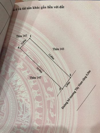 Lô đất tuyến 2 mặt ngõ 416 thiên lôi - 48m - ngõ 6m - 7337851