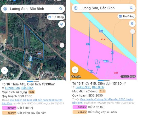 Cần bán đất mặt tiền ql 28b, thị trấn lương sơn, huyện bắc 7340480