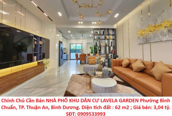 Chính chủ cần bán nhà phố khu dân cư lavela garden phường 7341968