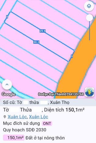 Gấp - nền thổ cư 5mx30 mặt tiền nhựa, gần ngã tư bảo chánh x 7342388