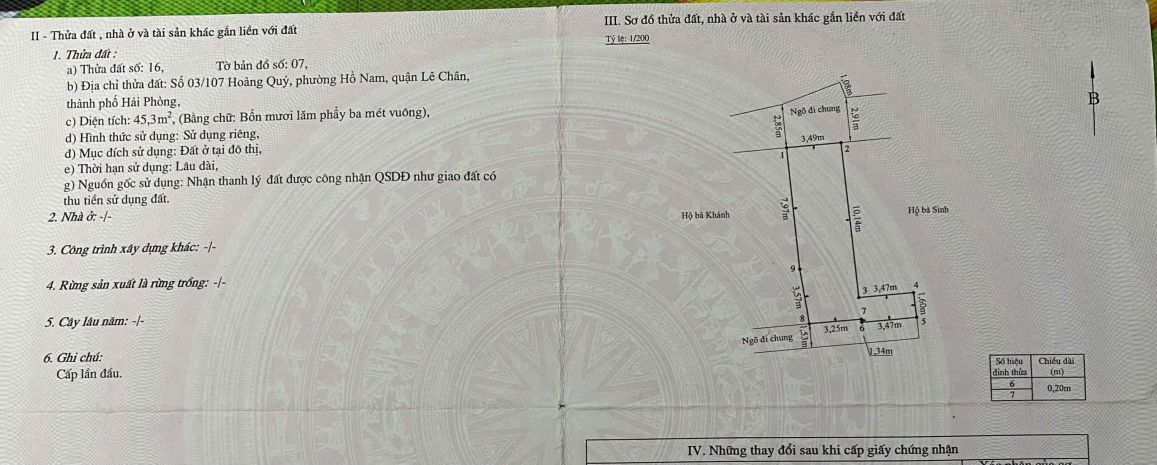 Bán đất tặng nhà 2 tầng phố hoàng quý  tô hiệu  lê chân 7343515