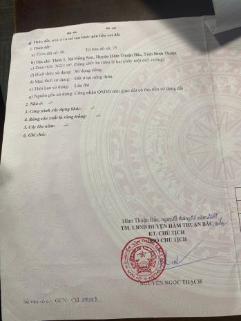 Bán nhà 300m2 tại hồng sơn, hàm thuận bắc, bình thuận - 1.5 7343934