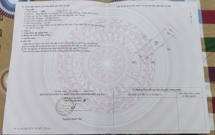 Quá đẹp 62.7m đất đường thông thượng mỗ - đan phượng 7350049