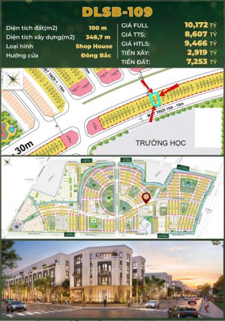 Shophouse 4 tầng  dlsb-109  đại lộ sao băng 30m 7351384