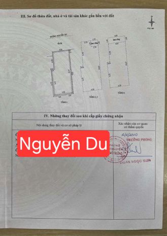 Bán nhà 4 tâng mặt tiền đường nguyễn du - gần sông hàn 7351442