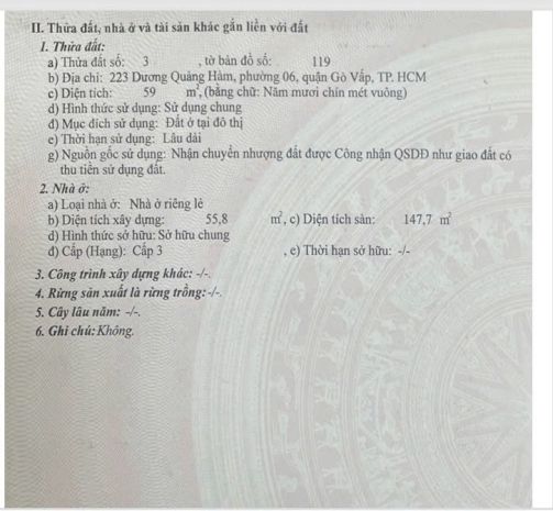 Nhà mặt tiền dương quảng hàm  vị trí đẹp, giá tốt 15.5 tỷ 7355316