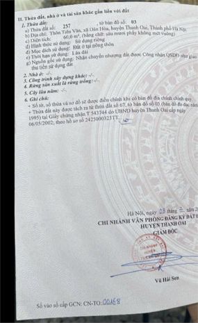 Đất đẹp - giá tốt - vị trí đắc địa tại thôn tiên văn, xã 7362093