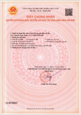 Chính chủ cần tiền bán rẻ ô đất bến gót, phú thọ  giá tốt 7363127