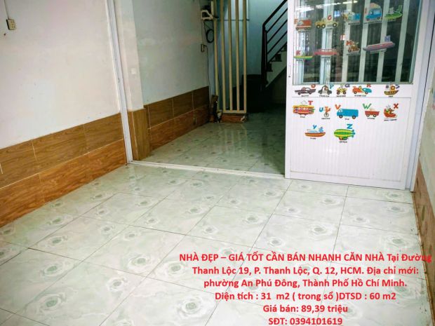Nhà đẹp  giá tốt cần bán nhanh căn nhà tại đường thanh lộc 7363892