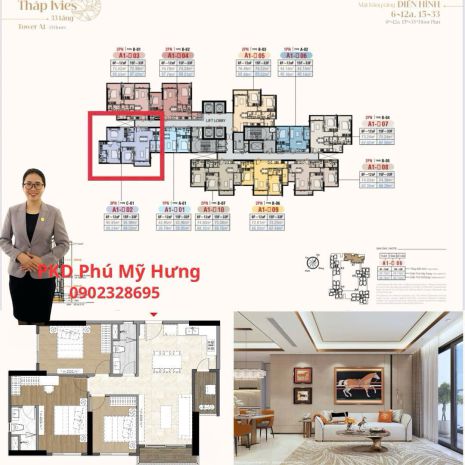 Cđt phú mỹ hưng mở bán căn 3pn vị trí góc hướng đông nam 7367923