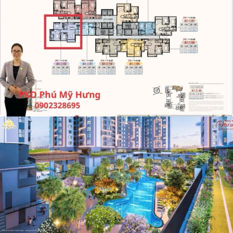 Cđt phú mỹ hưng mở bán căn 3pn vị trí góc hướng đông nam 7367924