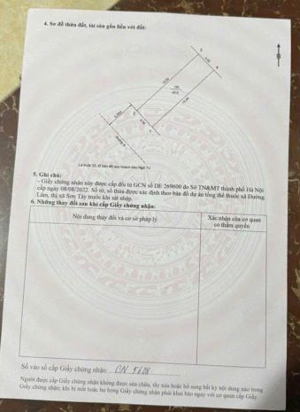 Lô 60m đất ngay ngã 4 cam lâm  đường lâm - sơn tây 7367967