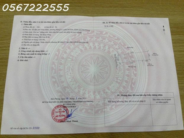 Bán đất bàng la, đồ sơn sát chợ - diện tích 126m2 nở hậu - 7368646