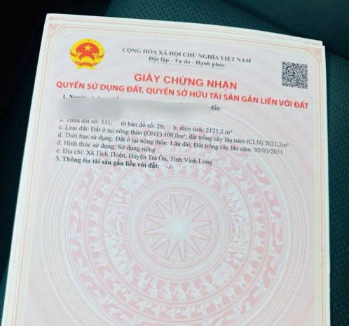 Cần bán đất vườn giá tốt  tích thiện, trà ôn, vĩnh long 7370261