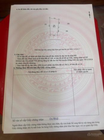 Bán đất xóm gà cổ loa - 80m2 - đường thông ô tô 7374052