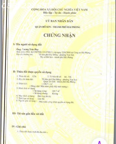 Bán đất mặt đường hoàng kim giao, hải sơn, đồ sơn - vị trí 7374139