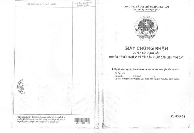 Chính chủ bán nhà riêng mặt tiền lê thị trung  p. phú lợi, 7374764